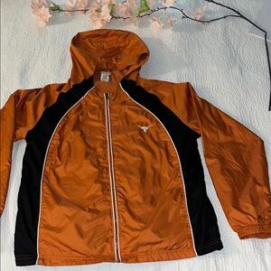 Red Oak Kids Orange and Black Raincoat